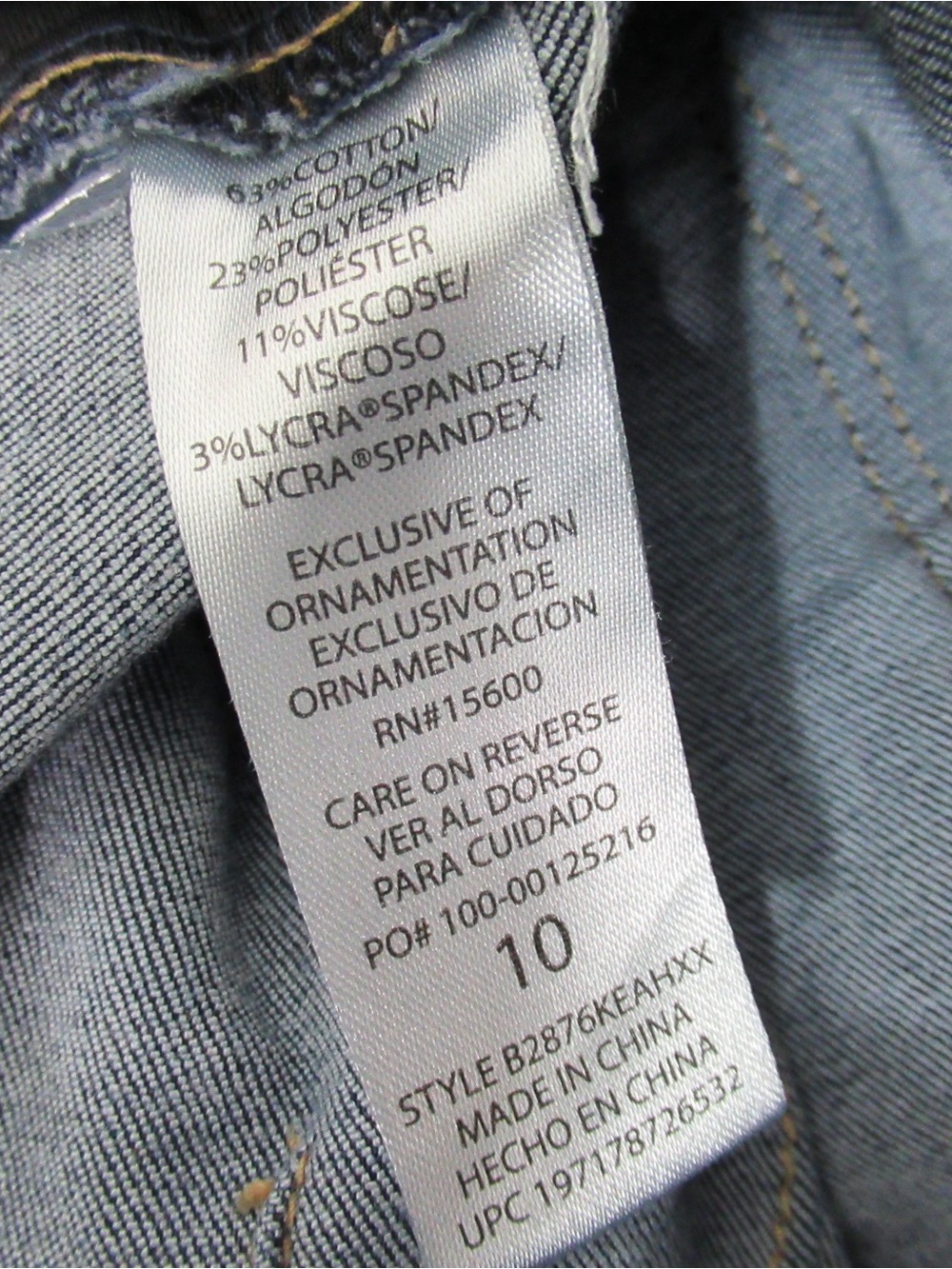 Democracy AB Technology Comfort Waist Flared Wide Leg Denim Jeans Size 10 - Picture 7 of 16